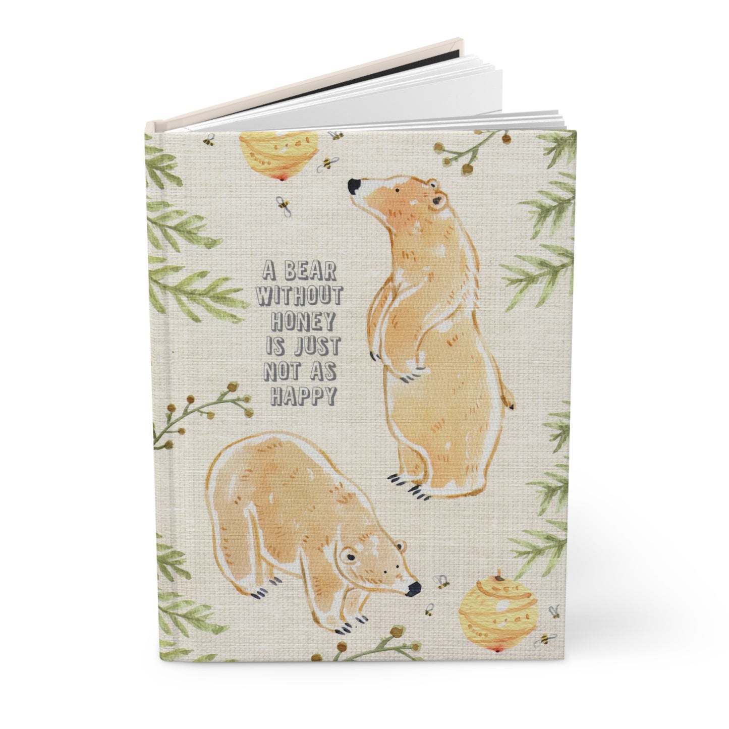 Honey Bear Hardcover Journal