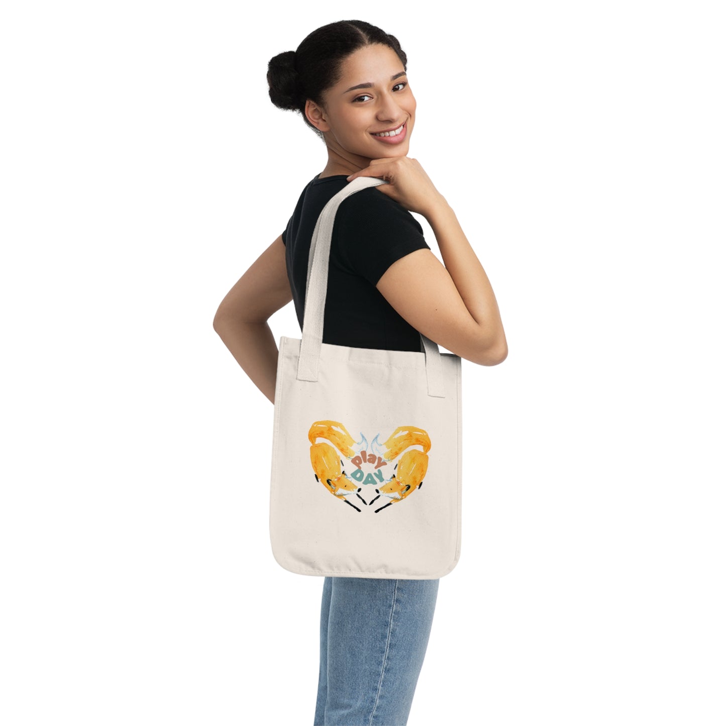 Fox Play Day Cotton Book Tote