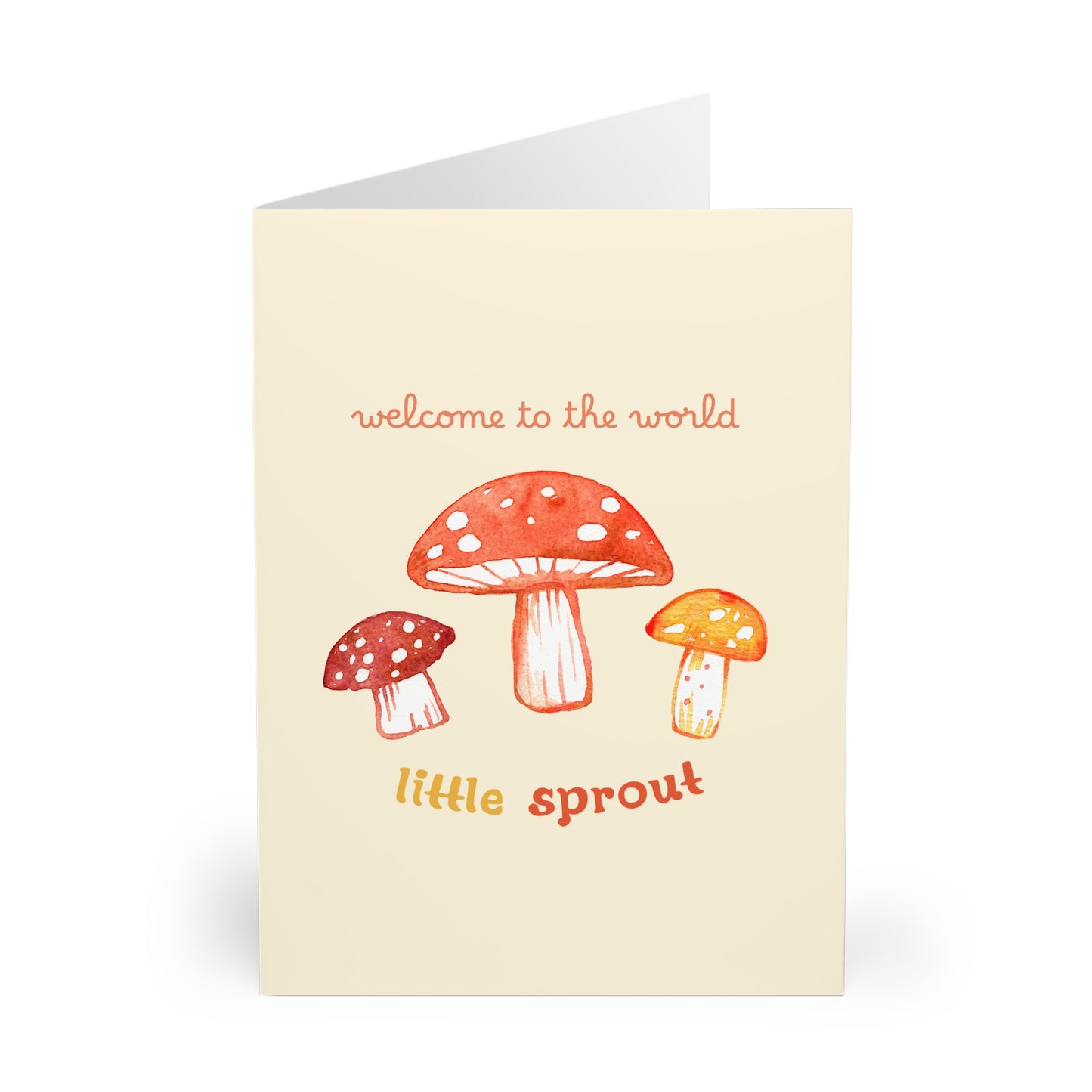 Welcome Little Sprout 5-pack Greeting Cards