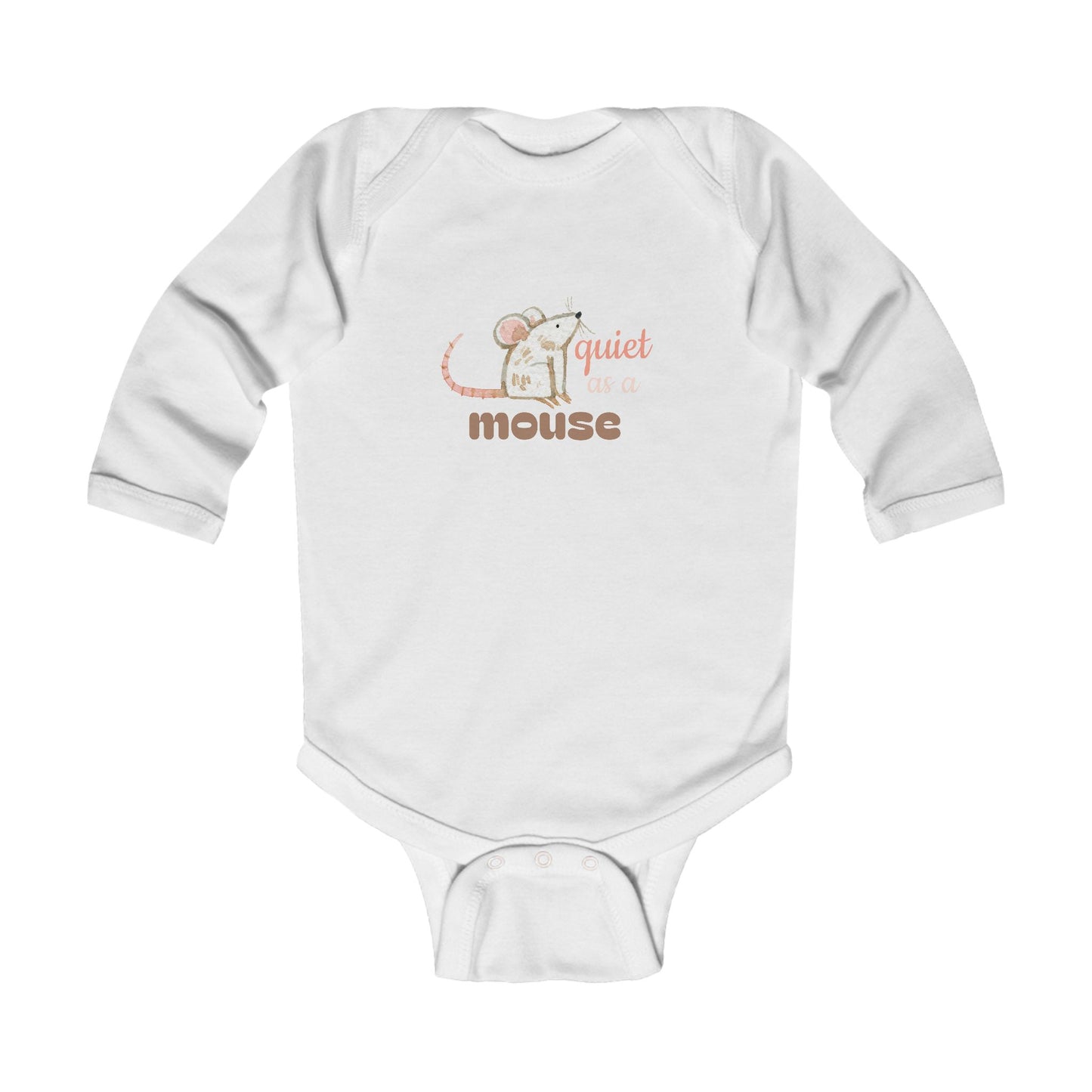 Quiet as a Mouse Baby Bodysuit