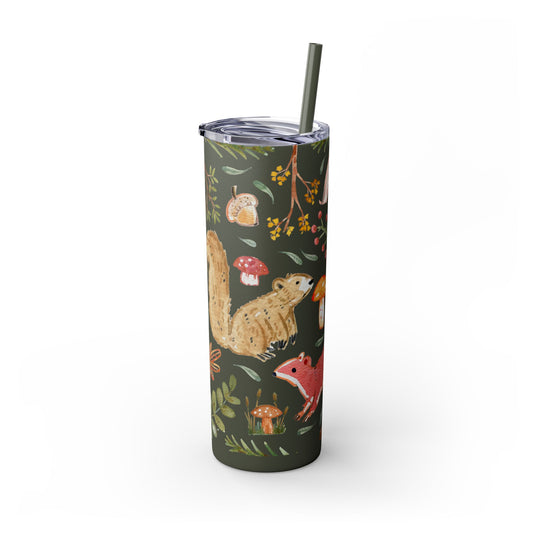 For the Love of Squirrels Skinny Tumbler