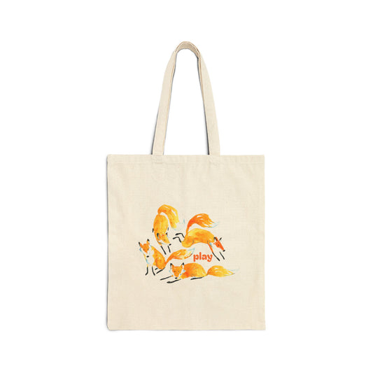 Play Cotton Canvas Tote Bag