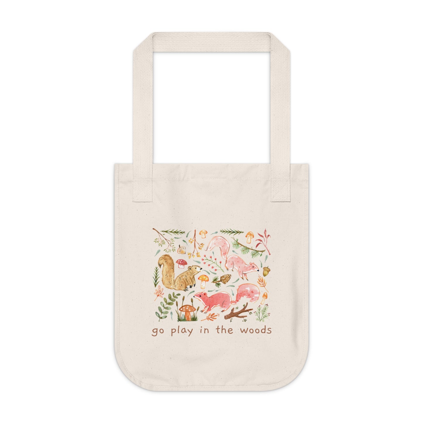 Go Play In The Woods Cotton Canvas Tote Bag