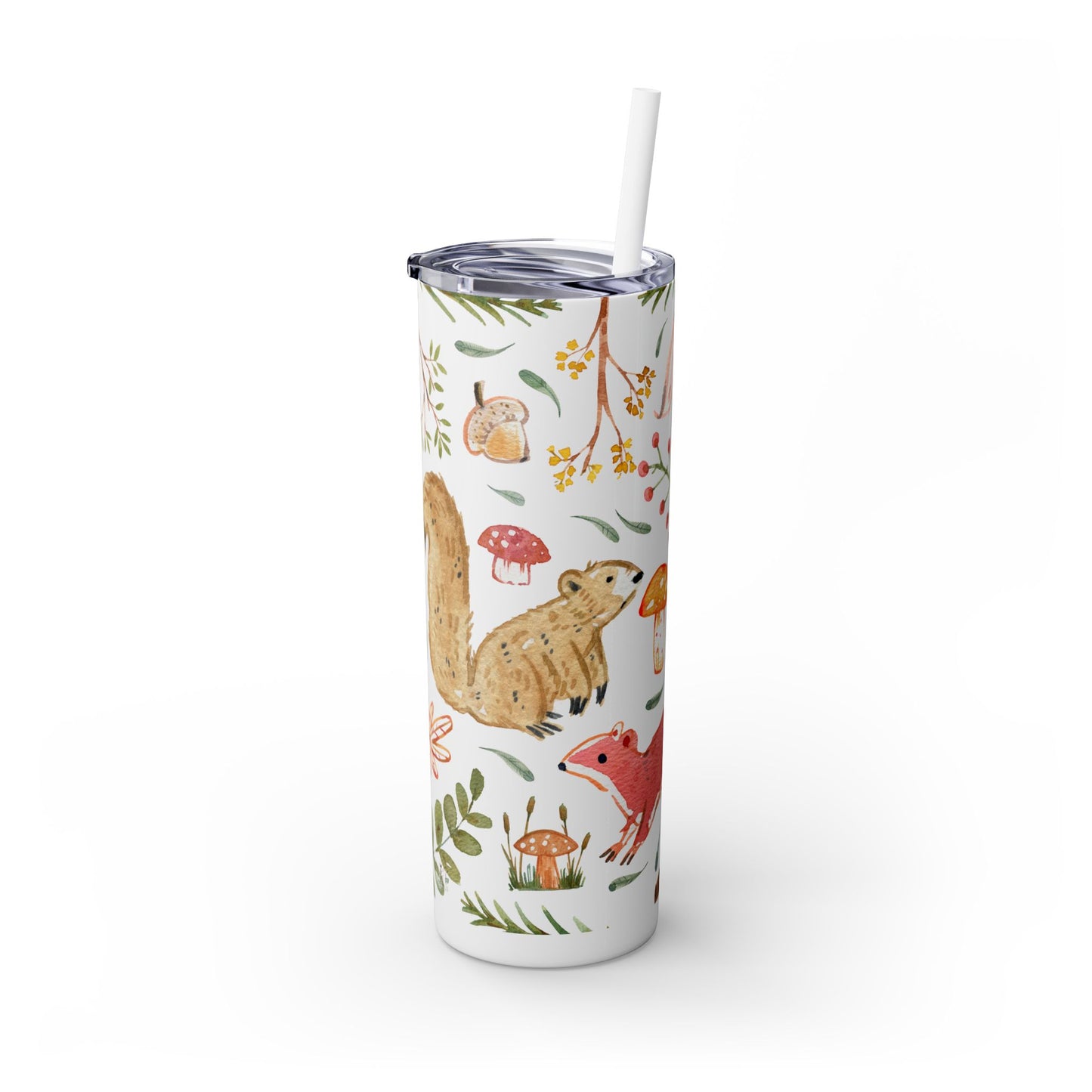 For the Love of Squirrels Skinny Tumbler