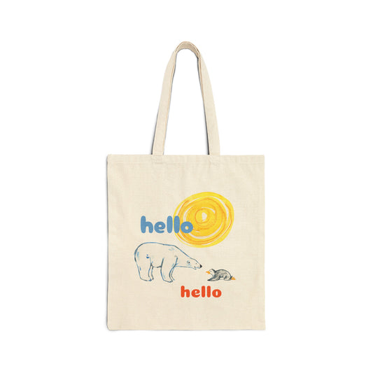 Hello! Canvas Tote Bag