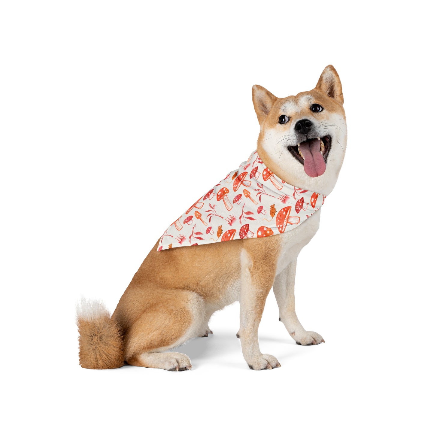 Mouse in a Mushroom Patch Pet Bandana