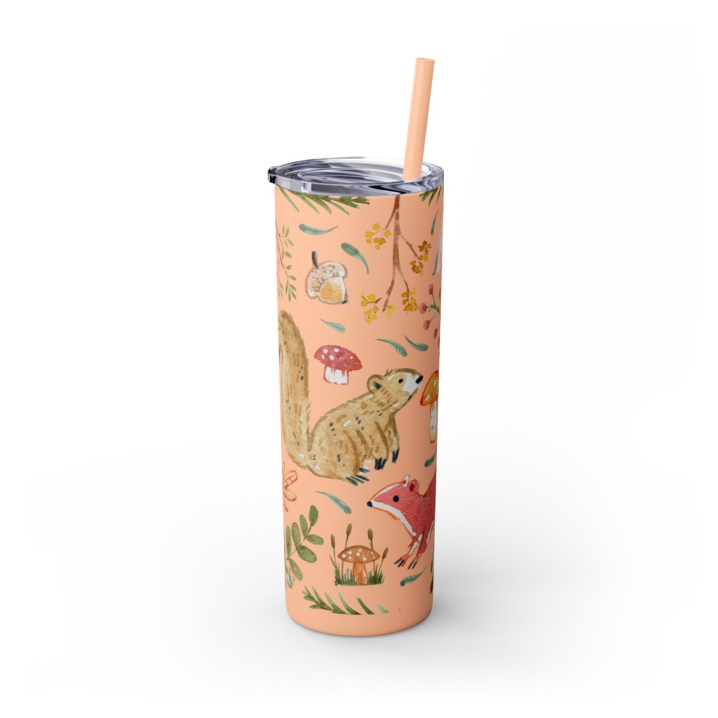 For the Love of Squirrels Skinny Tumbler