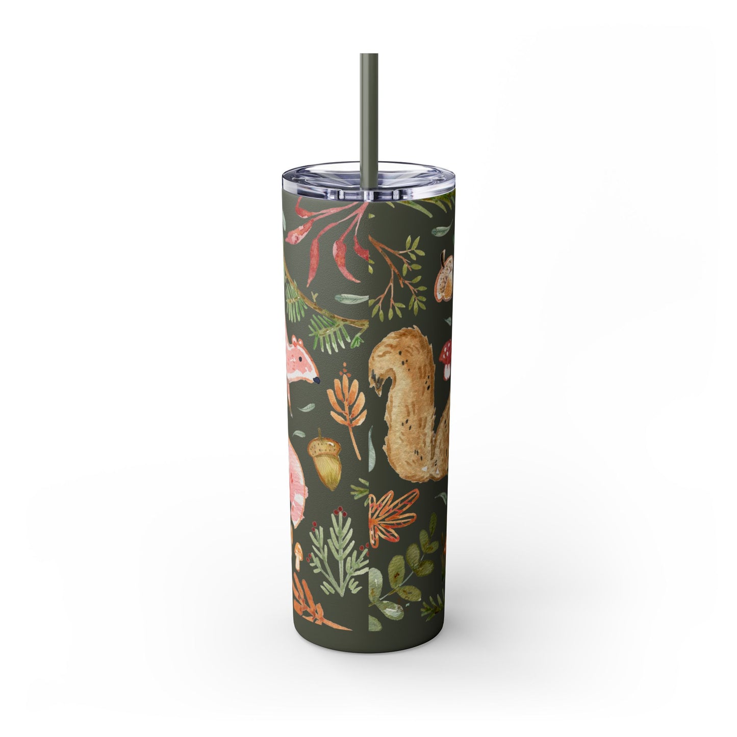 For the Love of Squirrels Skinny Tumbler