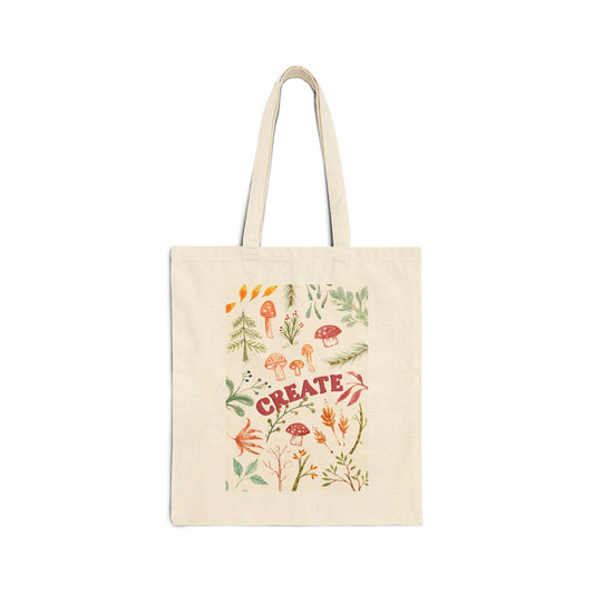 Create Cotton Canvas Tote Bag