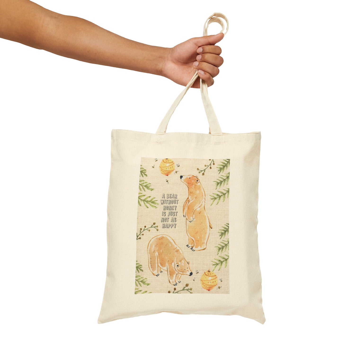 A Bear Without Honey Canvas Tote Bag