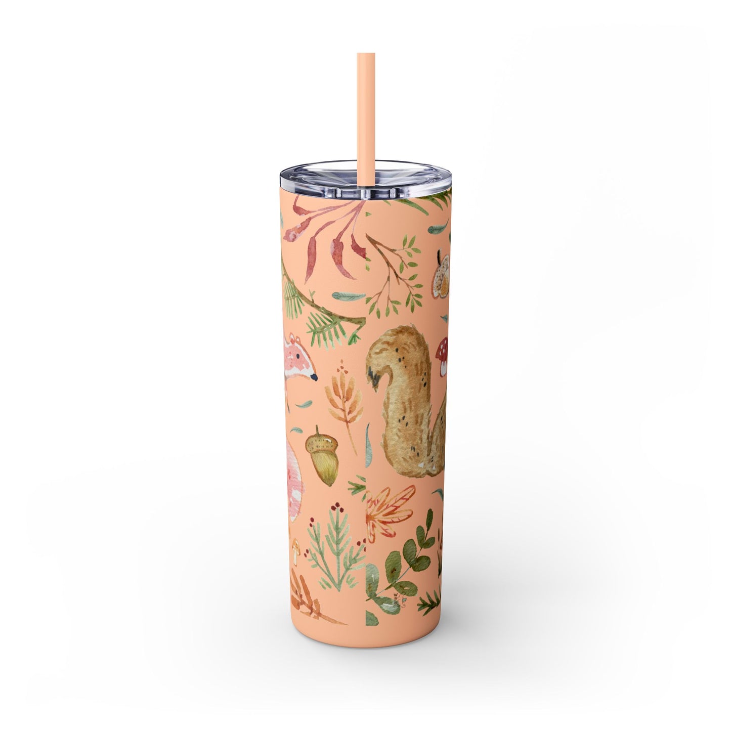 For the Love of Squirrels Skinny Tumbler