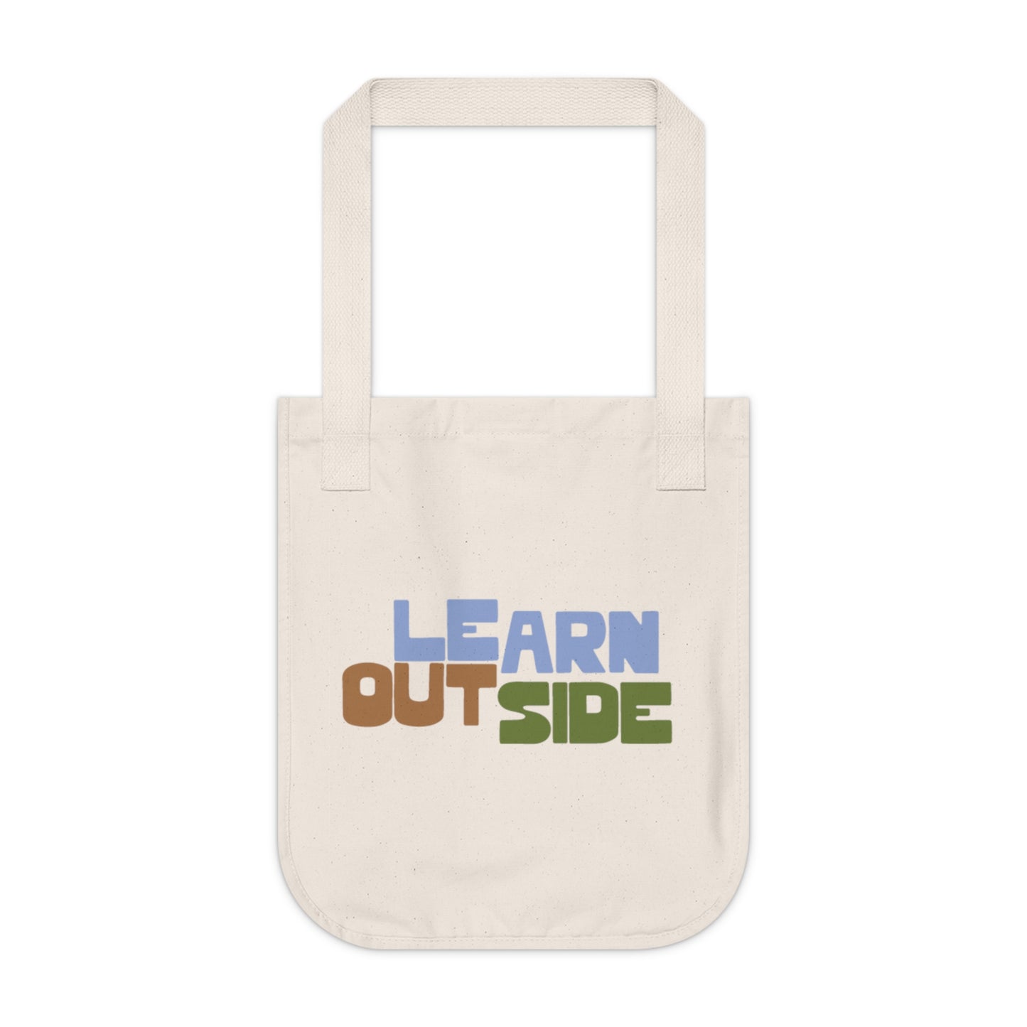 "Learn Outside" Organic Cotton Tote bag